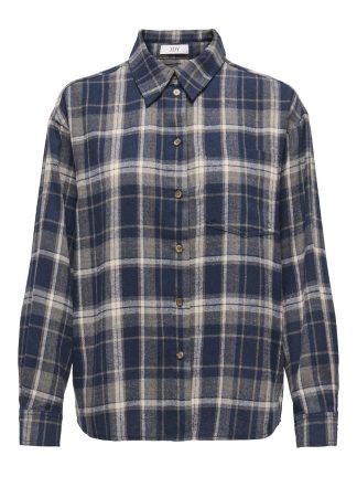Jdymaddie L/s Loose Check Shirt Wvn