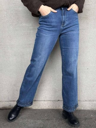 Rebell jeans,mørk blå