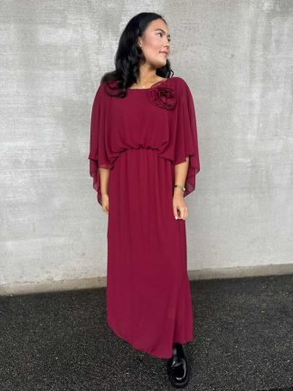 Bali kjole,Vinrød