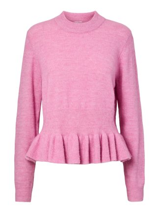 Yasemily Ls Peplum Knit Pullover S.
