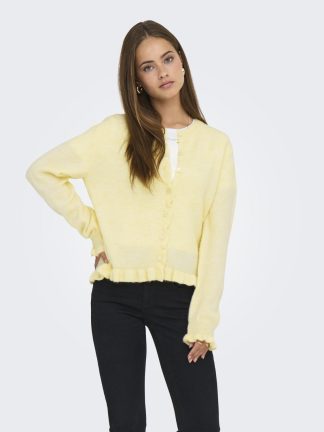 Jdyletty L/s On Frill Cardigan Knt Noos