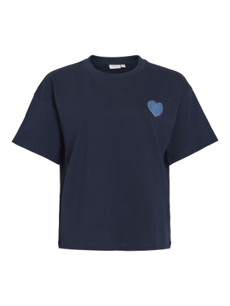 Vimonie Heart O-Neck S/s Top