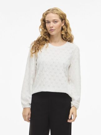 Viasta O-Neck L/s Top - Snow White