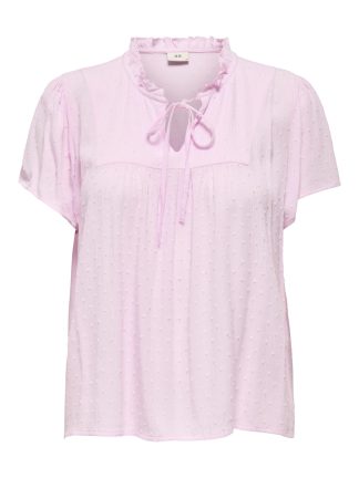 Jdylima Life S/s Top Wvn Noos