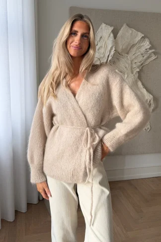 IdaIC Wrap Cardigan, beige
