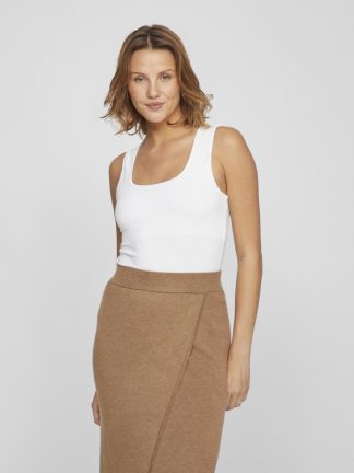 Vikenza U-Neck S/l Tank Top Rev - Noos