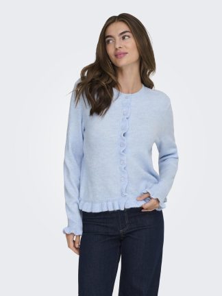 Jdyletty L/s On Frill Cardigan Knt Noos