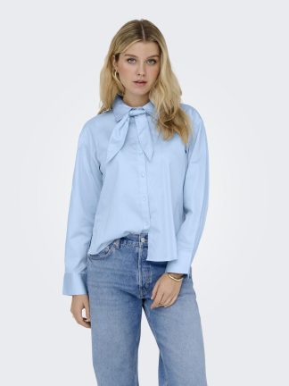 Jdywillow Loose L/s Bow Shirt Wvn
