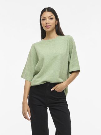 Viliga 2/4 O-Neck Knit Top - Noos