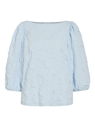 Videvera Boatneck 3/4 Jacquard Top/r/1