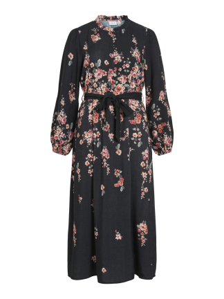 Vielma Bai O-Neck Ls Ankle Dress/ln