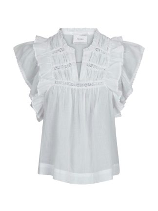 Jayla S Voile top, white