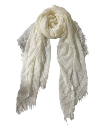 Viscose skjerf, off white