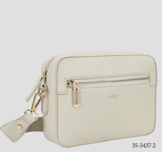 Liten veske m glidelås,Beige