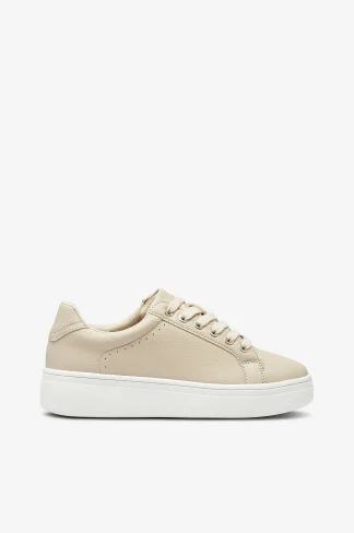 Sneaker m/platå Beige