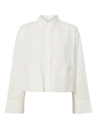 Yaslee Crochet Ls Short Shirt S.