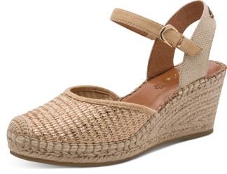 Espadrillos sandal m/kile, light gold