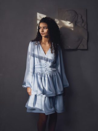 Rivana Heavy Sateen Dress