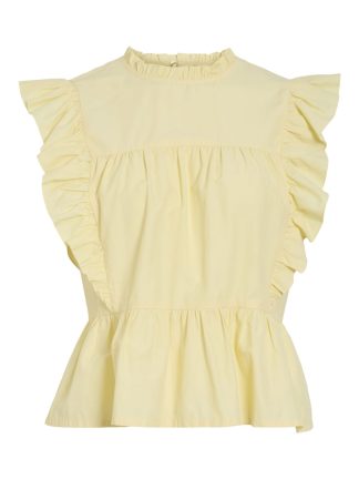 Virufella O-Neck S/l Frill Top