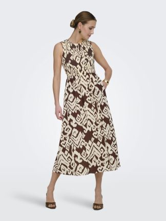 Jdydiego S/l Smock Midi Dress Wvn Noos