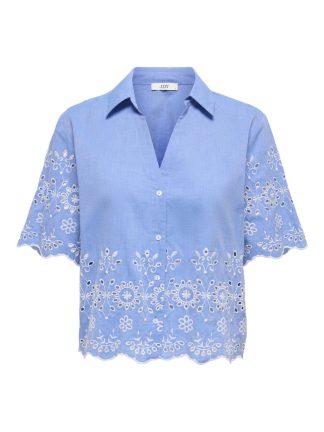 Jdymarina 2/4 Embroidery Shirt Wvn