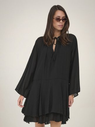 Jdyharper L/s Frill Dress Wvn