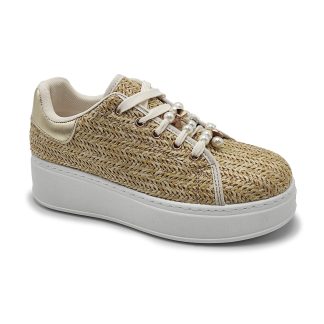 Flettet sneker platå Beige