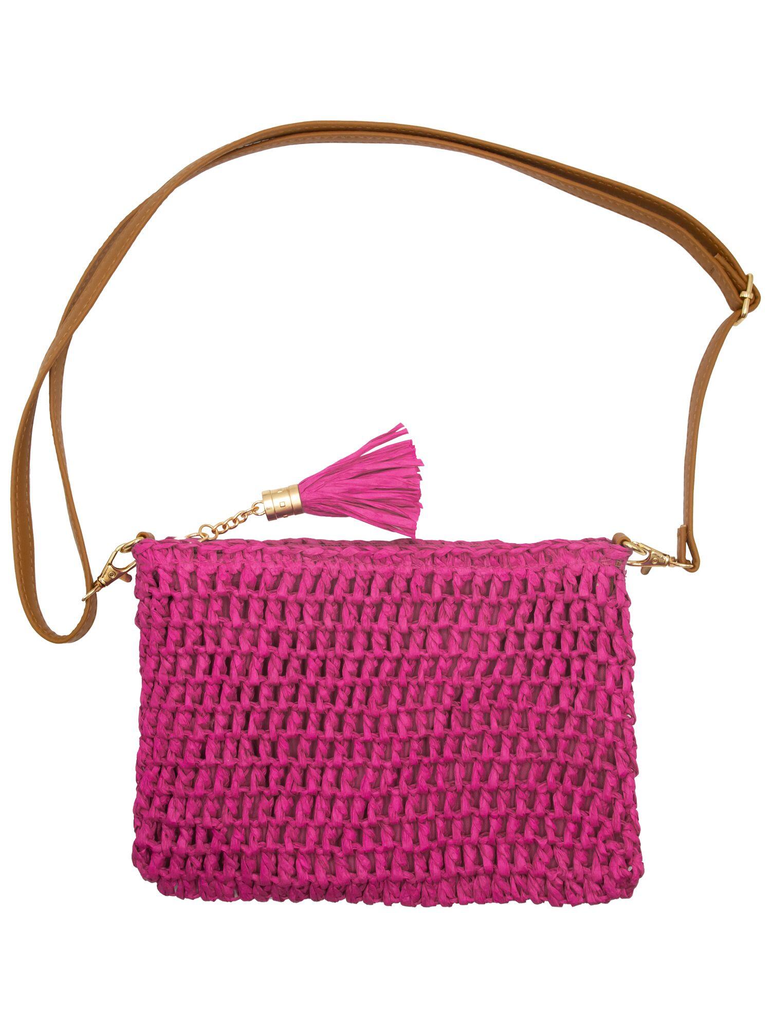 Intex Veske heklet "Summer" fuxia – Mio Trend