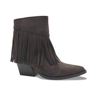 Lav boots med frynse, Brown
