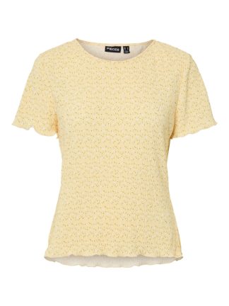 Pcflora Ss O-Neck Top Jrs Noos Bc