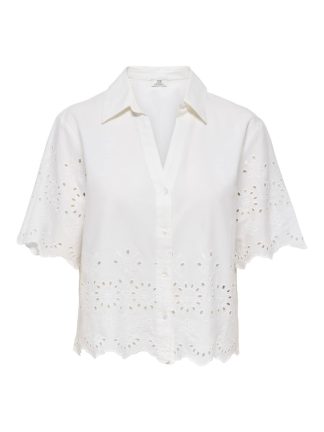 Jdymarina 2/4 Embroidery Shirt Wvn