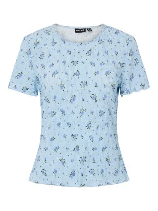 Pcflora Ss O-Neck Top Jrs Noos Bc