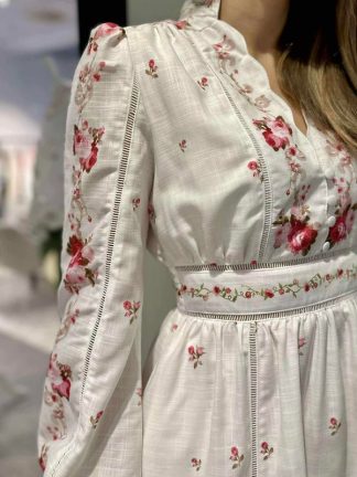 Zafira kjole kort rosa