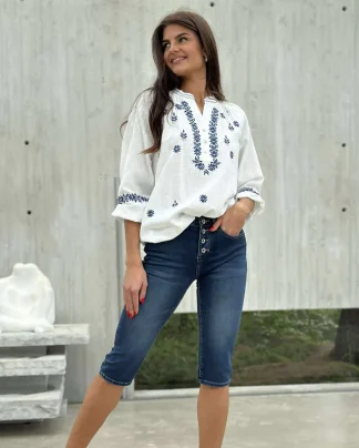 Capri mørk denim