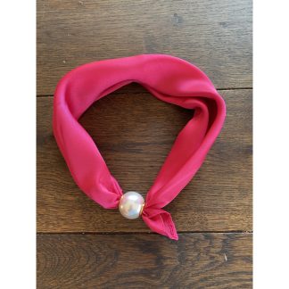 Magnetskjerf ensfarget Pink