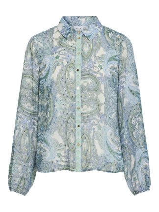 Vipraya V-Neck L/s Printed Top/ln/1