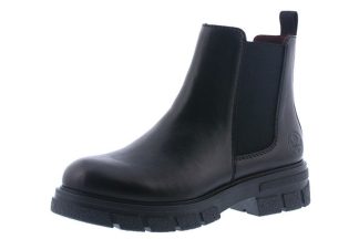 Lav boots sort skinn, lett foret