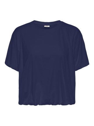 Jdyrex S/s Bubble Hem Top Jrs Dia