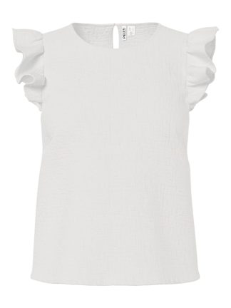 Pcsastina Sl O-Neck Top Wvn Noos Bc