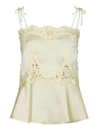 Kaela Heavy Sateen Lace Top