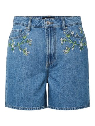 Pcsky Hw Embroidery Denim Shorts Bc