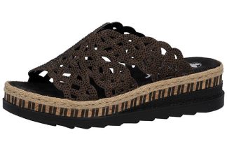 Slip-in sandal m/kile, brun