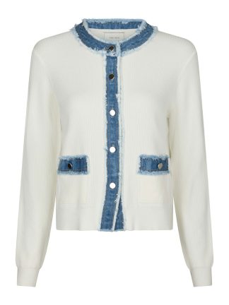 Zelma Knit Denim Cardigan