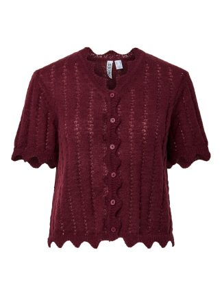 Pcada Ss V-Neck Knit Cardigan Bc