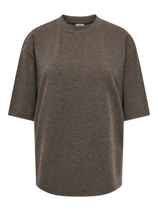 Jdyvita Life S/s O Neck Top Coffee