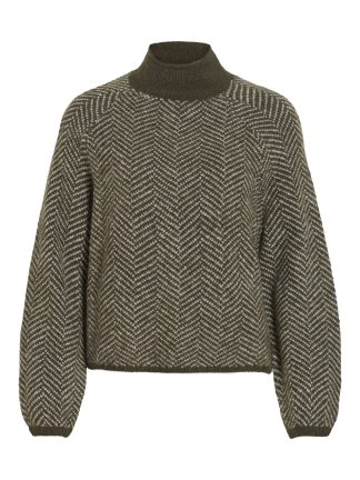 Vilory High Neck L/s Knit Top - Noos