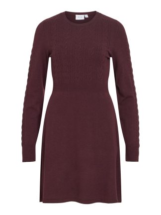Vikerry O-Neck L/s Cable Knit Dress Noos