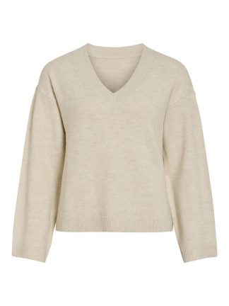 Viliga L/s Rev V-Neck Knit Top - Noos