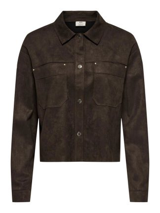 Jdyjulle L/s Fake Suede Shirt Jrs Noos
