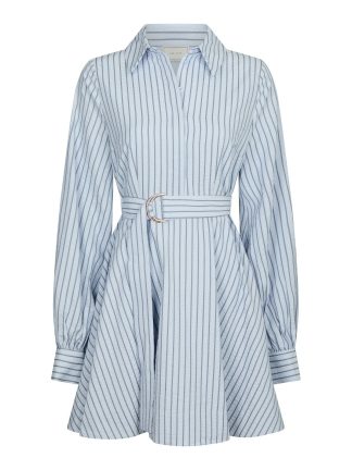Felice Striped Crepe Dress
